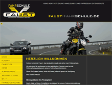 Tablet Screenshot of faust-fahrschule.de